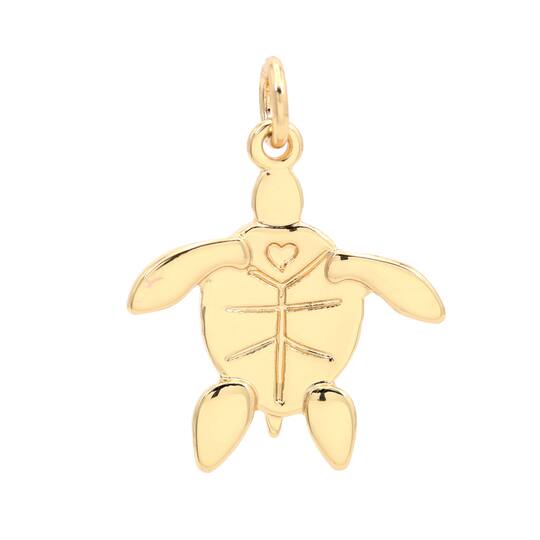 12 Pack: 14K Gold Plated Turtle Charm by Bead Landing™